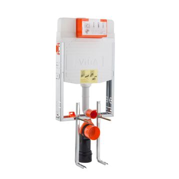 VitrA 748-1851-01 3/6 L Asma Klozetler İçin İnce Metal Ayaklı Gömme Rezervuar