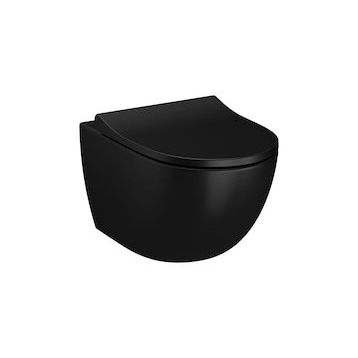 VitrA 7748B083-0559 Sento Rim-Ex 54 cm Mat Siyah Asma Klozet
