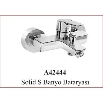 VitrA A42444 Beyaz Krom Artema Solid S Banyo Bataryası