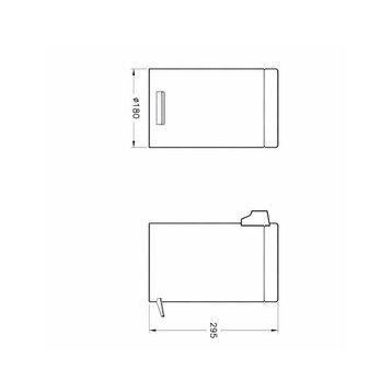 VitrA A44055 Arkikekta 5 litre Çöp Kovası