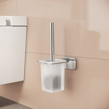 VitrA A44135 Base 600 Duvardan Krom Tuvalet Fırçalığı
