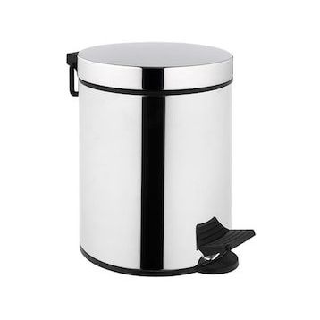 VitrA A44154 Base 100 5 Litre Krom Çöp Kovası