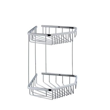VitrA A44158 Base 300 Paslanmaz Çelik İkili Krom Süngerlik