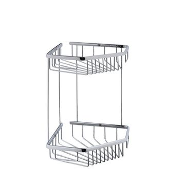 VitrA A44158 Base 300 Paslanmaz Çelik İkili Krom Süngerlik