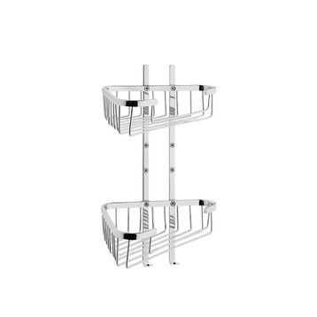 VitrA A44163 Base 300 Paslanmaz Çelik İkili Krom Süngerlik