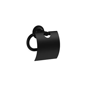 VitrA A4452236 Origin Classic Siyah Kapaklı Tuvalet Kağıtlığı