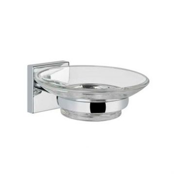 VitrA A44992 Q Line Şeffaf Cam Kap Sabunluk