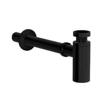 VitrA A4512439 T Tipi Parlak Siyah Alt Grubu Liquid Uzun Lavabo Sifonu