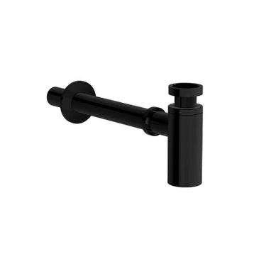 VitrA A4512439 T Tipi Parlak Siyah Alt Grubu Liquid Uzun Lavabo Sifonu