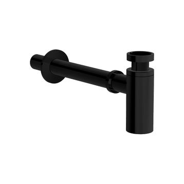 VitrA A4512439 T Tipi Parlak Siyah Alt Grubu Liquid Uzun Lavabo Sifonu