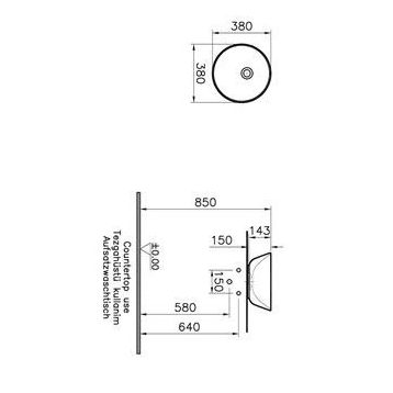 VitrA Geo Çanak 38 cm Lavabo