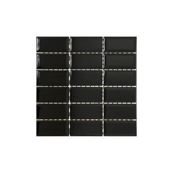 VitrA K52359380001VTE0 5x10 Metro Tiles Mozaik Siyah Parlak Mozaik Duvar Karosu