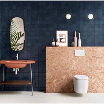 VitrA K9484248 10x10 cm Retromix Safir Mavi Parlak Seramik