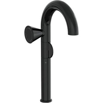 VitrA Liquid A4279439 Parlak Siyah Yüksek Lavabo Bataryası