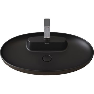VitrA Memoria 75 cm Oval Mat Siyah Lavabo