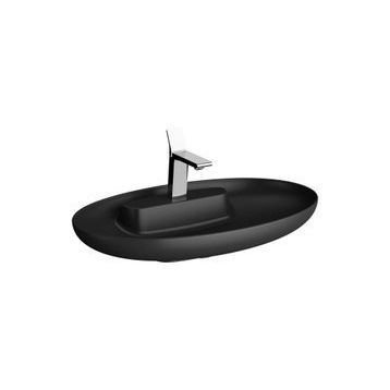 VitrA Memoria 75 cm Oval Mat Siyah Lavabo