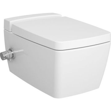 VitrA Metropole 7672B003-7212 Rim-Ex Termostatik Ara Musluklu 56 cm Beyaz Asma Klozet