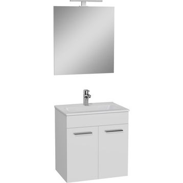 VitrA Mia 60 cm Parlak Beyaz Banyo Dolabı Seti