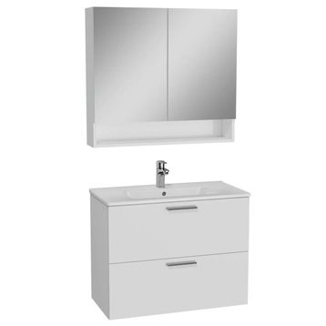 VitrA Mia Beyaz 80 cm Banyo Dolabı Seti