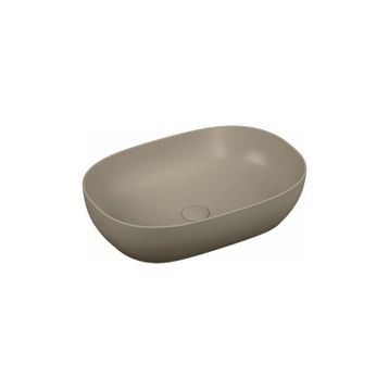 VitrA Outline 5995B420-0016 60 cm Mat Bej Oval Çanak Lavabo