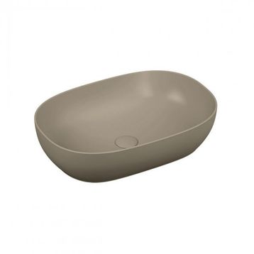 VitrA Outline 5995B420-0016 60 cm Mat Bej Oval Çanak Lavabo