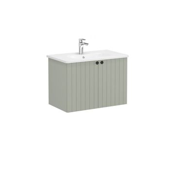 VitrA Root Groove 69295 Mat Retro Yeşil 80 cm Kapaklı Lavabo Dolabı