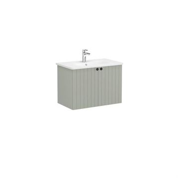 VitrA Root Groove 69295 Mat Retro Yeşil 80 cm Kapaklı Lavabo Dolabı
