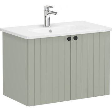 VitrA Root Groove 69295 Mat Retro Yeşil 80 cm Kapaklı Lavabo Dolabı