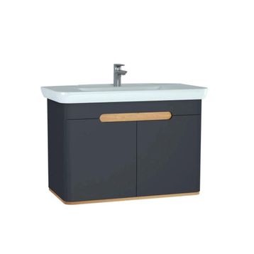 VitrA Sento 100 cm Antrasit Banyo Dolabı