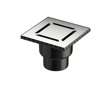 VitrA V-Flow 5608280 Alttan Çıkışlı 15x15 cm DK 100 Kapak Parlak Krom Duş Kanalı