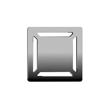 VitrA V-Flow 5608280 Alttan Çıkışlı 15x15 cm DK 100 Kapak Parlak Krom Duş Kanalı