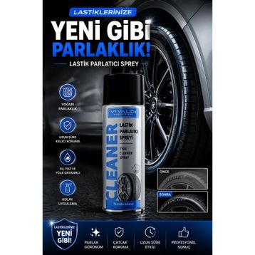 Vivaldi 500 ml Endüstriyel Lastik Parlatma Spreyi