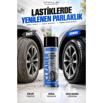 Vivaldi 500 ml Endüstriyel Lastik Parlatma Spreyi
