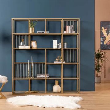 Vivense Collection Lola 160 cm Pirinç Kitaplık