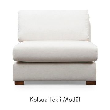 Vivense Collection Loop Mini Krem Köşe Koltuk