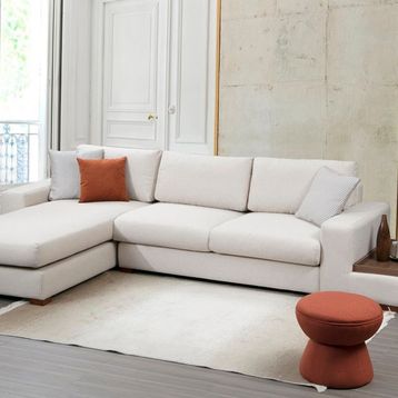 Vivense Collection Loop Mini Krem Köşe Koltuk