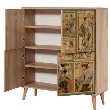 Vivense Collection Multikabin Madame Ahşap Ayak Dolap