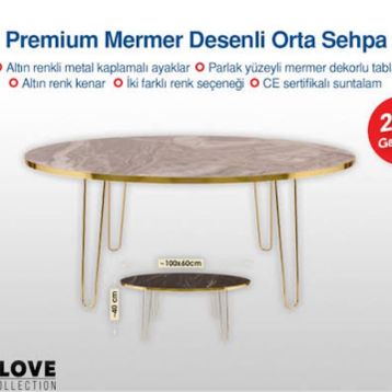 Vivense Gold Orta Sehpa