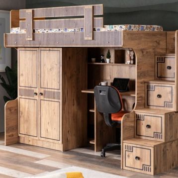 Vivense Natural Dolap Çalışma 90X190 Ranza