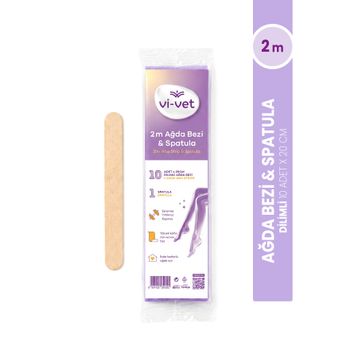 Vivet Ağda Bezi 2 m ve Spatula