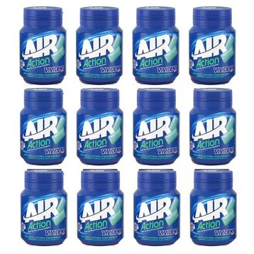 Vivident 63 gr Xylıt Air Action Nane ve Okaliptus Aromalı Şekersiz Tatlandırıcılı Draje Sakız (12 adet)