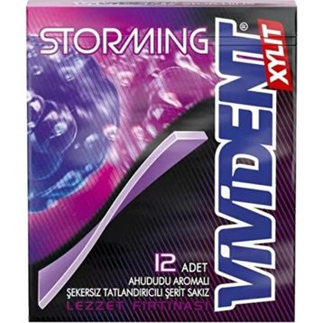 Vivident Storming 33 gr Ahududu Aromalı Sakız (2 adet)