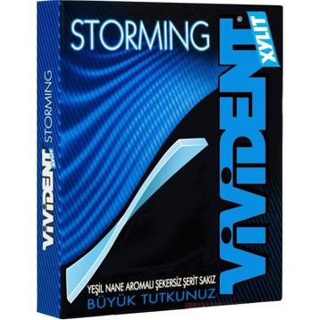 Vivident Storming 33 gr Yeşil Nane Sakız