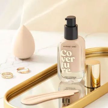 Vivienne Sabo Coverture High Coverage 02 Beige Full Coverage Natural Matte Finish Fondöten