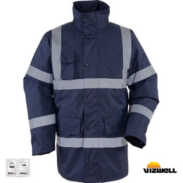 Vizwell VWJK01 300 D Oxford Reflektörlü İçi Kapitoneli Parka