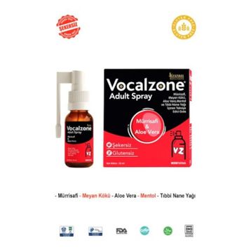 Vocalzone Yetişkin Mürrisafi Aloe Vera 20 ml Sprey