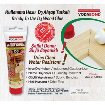 Vodabond D-3 150 gr Ahşap Tutkalı