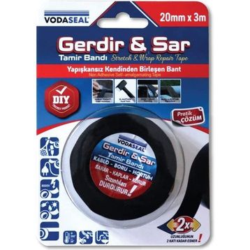 Vodaseal 8681317083584 Siyah Gerdir Sar Tamir Bandı
