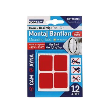 Vodaseal Şeffaf Ebatlı Montaj Bandı