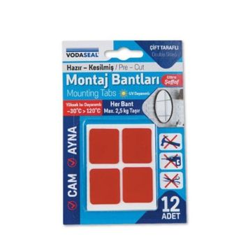 Vodaseal Şeffaf Ebatlı Montaj Bandı